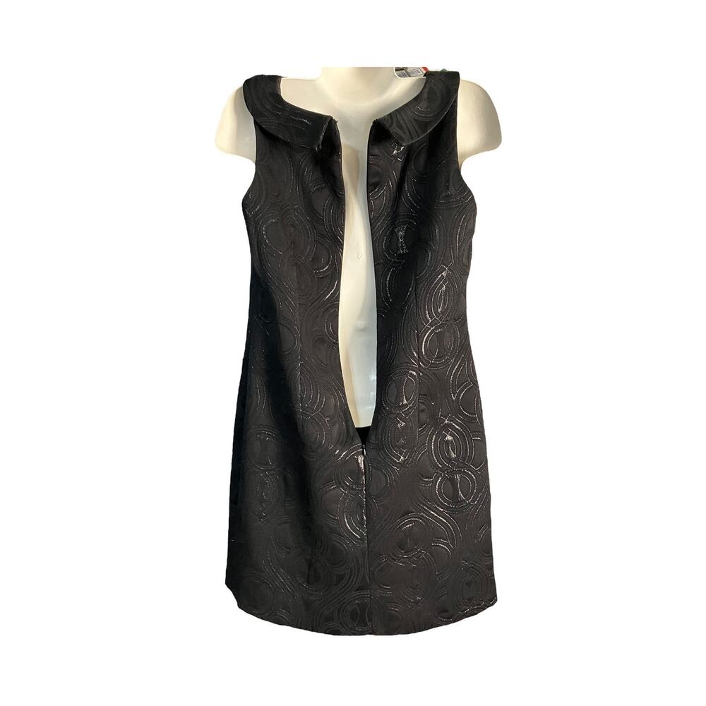 Target Limited Edition Women's Black Jacquard Knee-Length Lined Dress | Size 12 - Picture 3 of 12